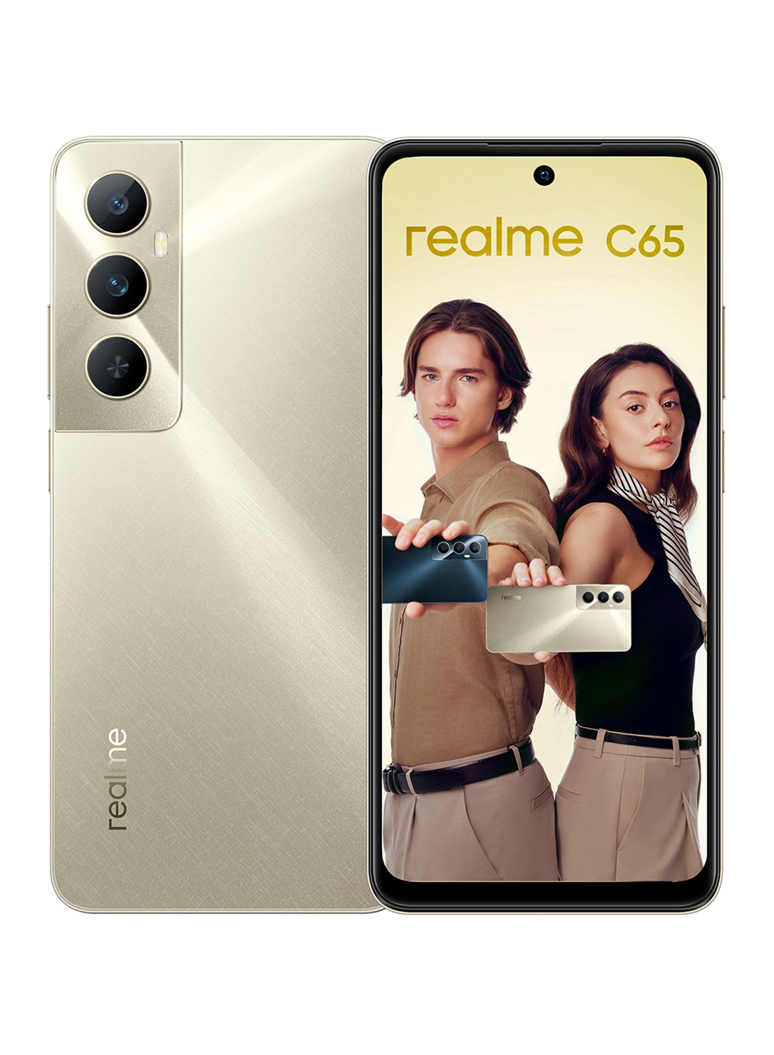 realme C65 Dual SIM Starlight Gold 6GB RAM 128GB 4G - Middle East Version